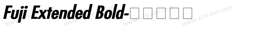 Fuji Extended Bold字体转换